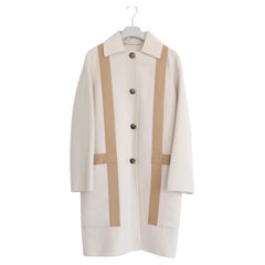 Hermes H Cashmere 
Leather Coat