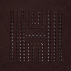 Hermes H Chevrons Mises Et Relances Change Tray Fauve / Ebene New w/Box