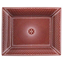 Hermes H Deco rouge change tray