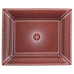 Hermes H Deco rouge change tray