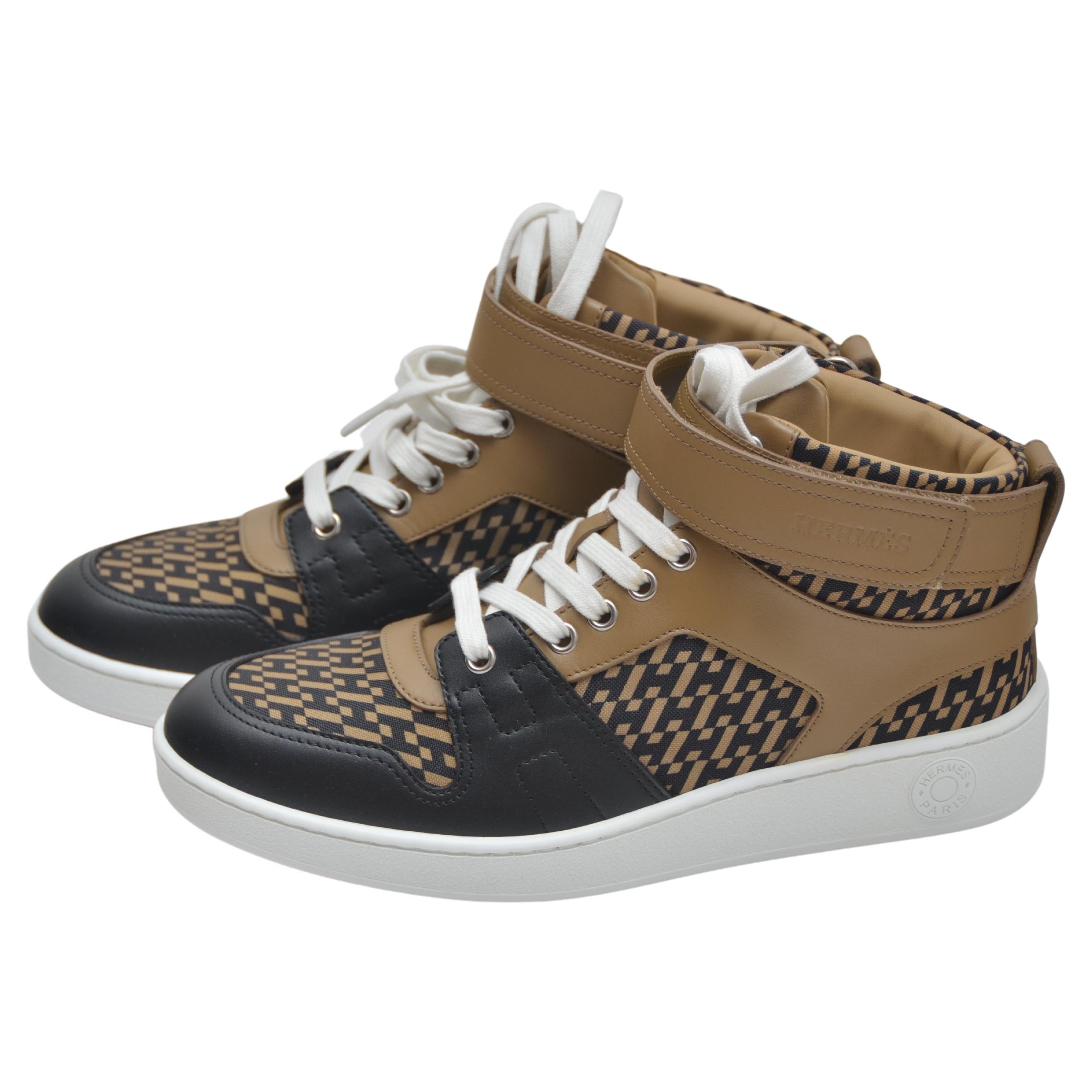 Hermes  H Hightop Sneakers  Size 39   NEW For Sale