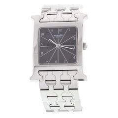 Hermes "H" Hour Stainless Steel Watch HH1.510