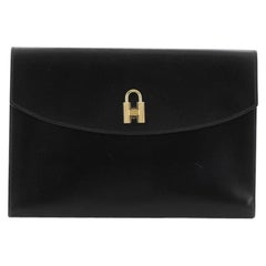 Hermes H Lock Clutch Box Calf