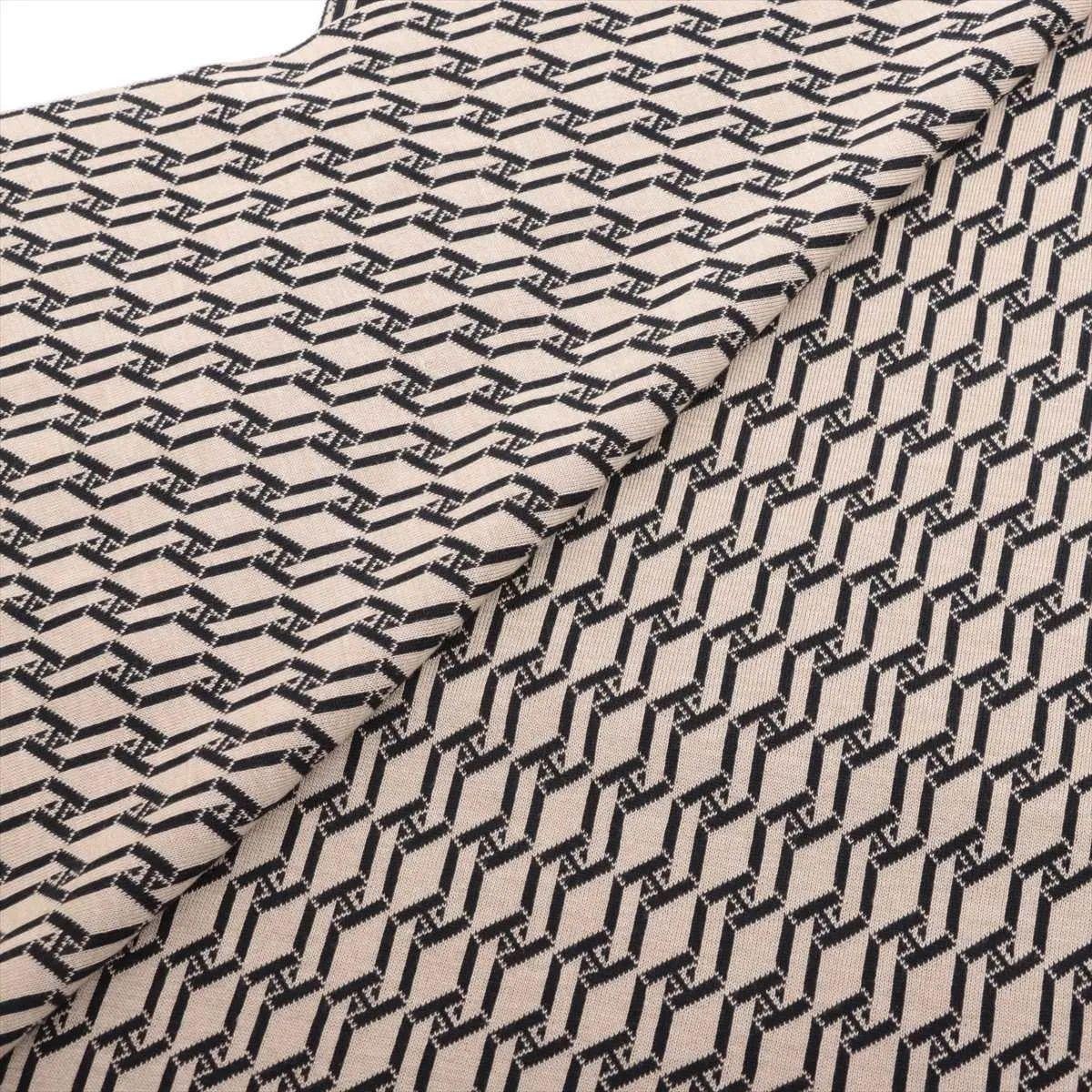 Hermès H Logo-Strickschal Beige x Schwarz im Zustand „Gut“ im Angebot in Humacao, PR