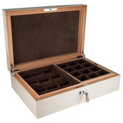 Hermes 'H' Men's Women's Jewelry Watch Storage Box Travel Case