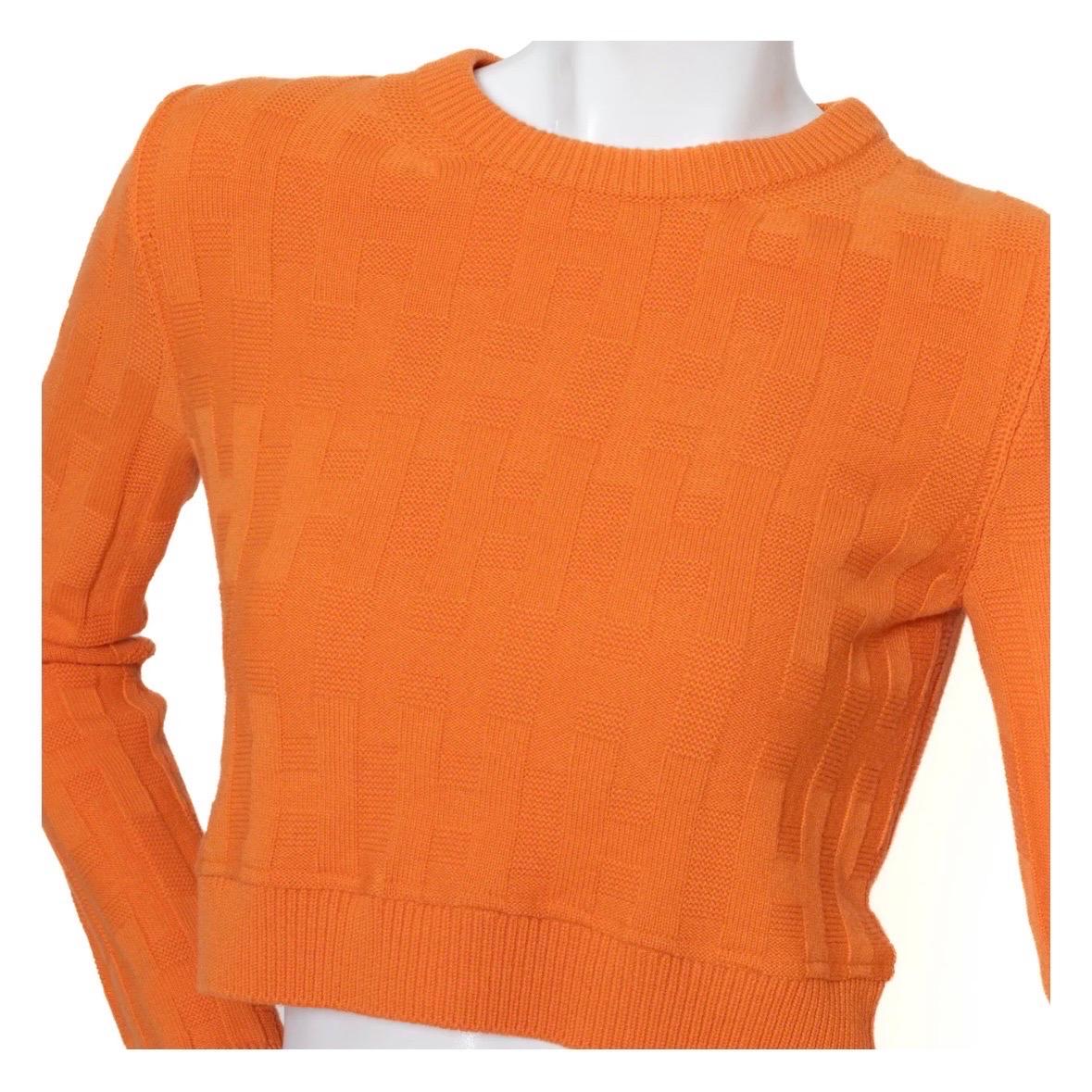 Women's Hermès “H” Orange Terre Battue 2-Piece Set