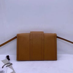 Bolso de mano y bandolera HERMES H Passant, de piel Evercolor en tonos dorado y marrón claro, 2021
