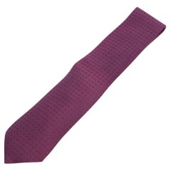 Hermès H Silk Necktie Purple