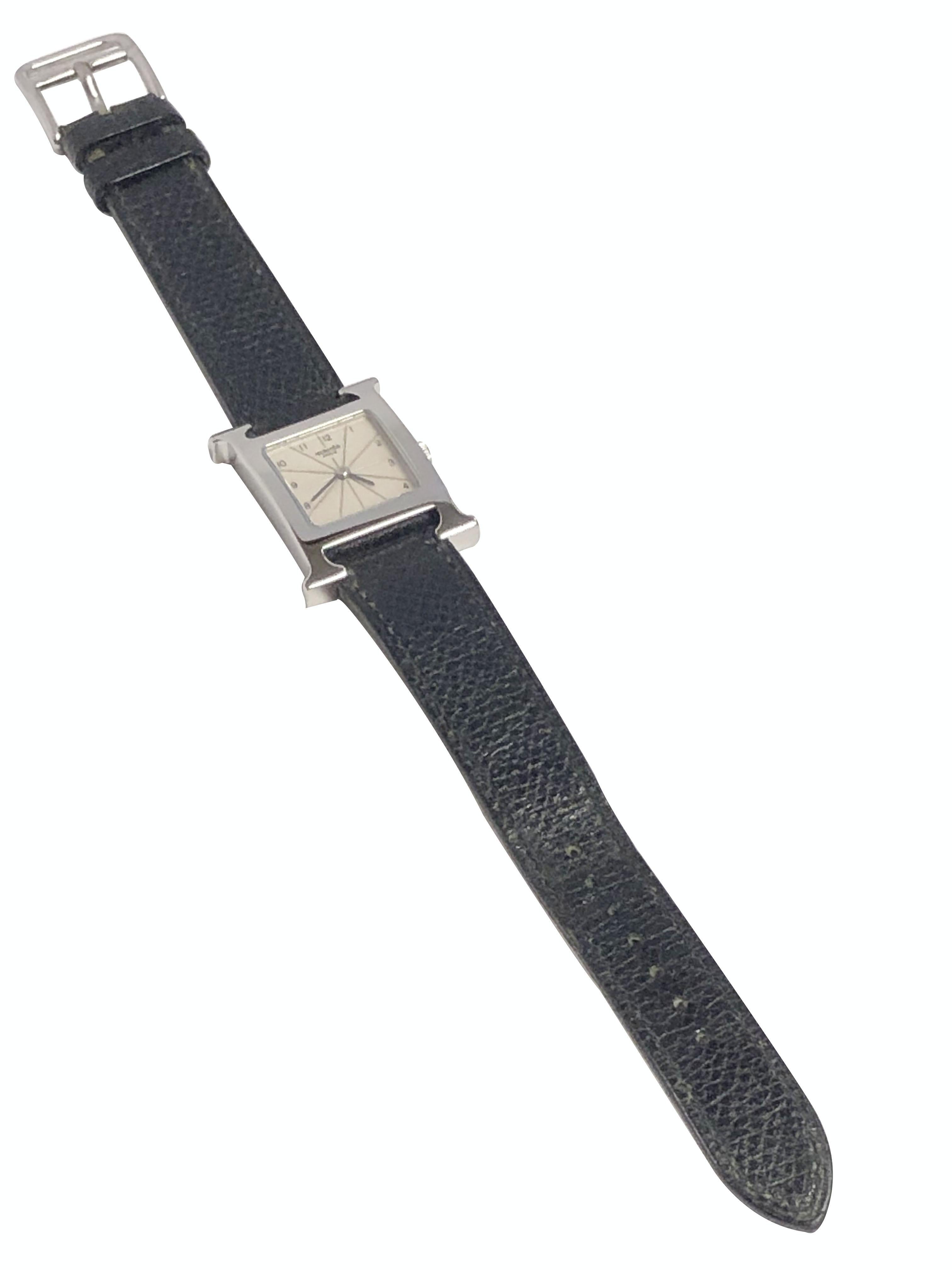 Women's Hermes H Steel Ladies Quartz Wrist Watch