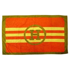 Hermes H Terry Beach Towel