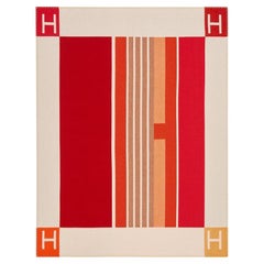 Hermes H Vibration Blanket Terre Cuite Limited Edition
