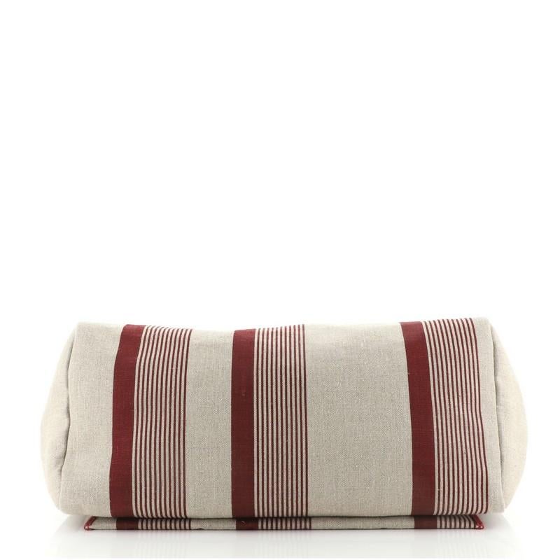 Hermes H Vibration Herbag Zip Cabine gedruckt Toile und Leder 50 für Damen oder Herren