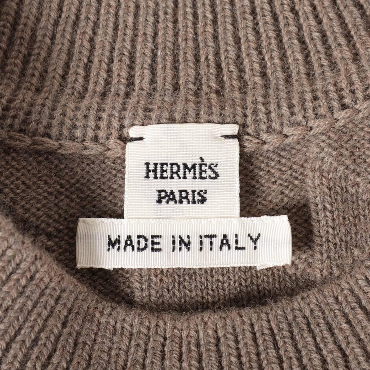 Hermès H Wool Knit Brown For Sale 1