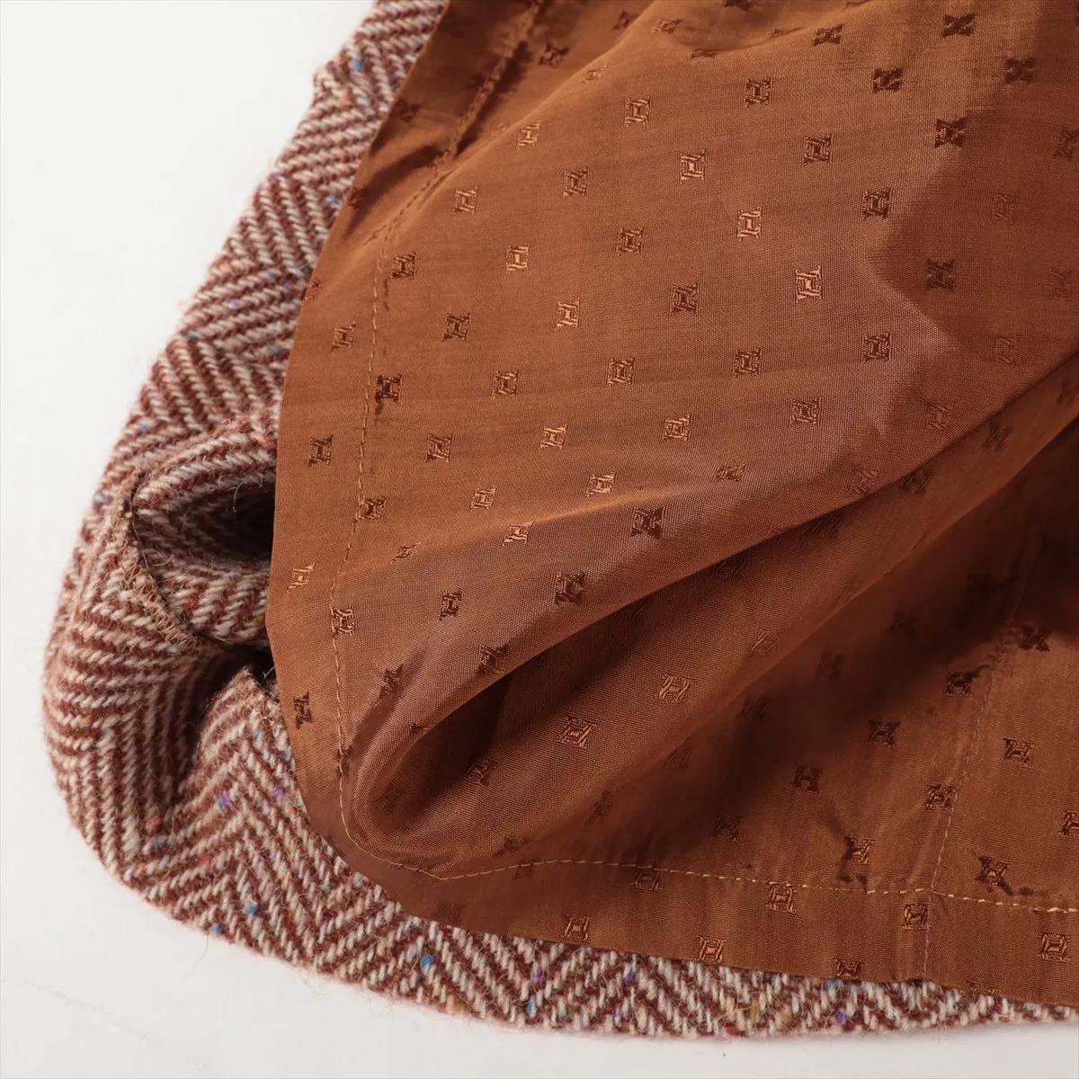 Falda de lana Hermès H Marrón en venta 1