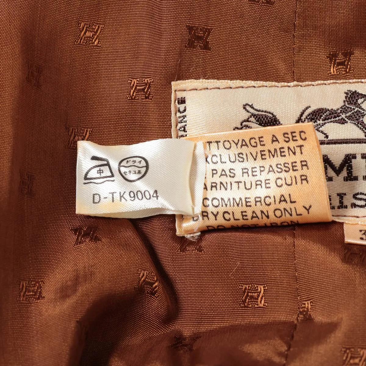 Falda de lana Hermès H Marrón en venta 3