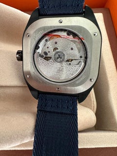 Hermès H08 Watch Titanium 42 mm Black Blue Version New