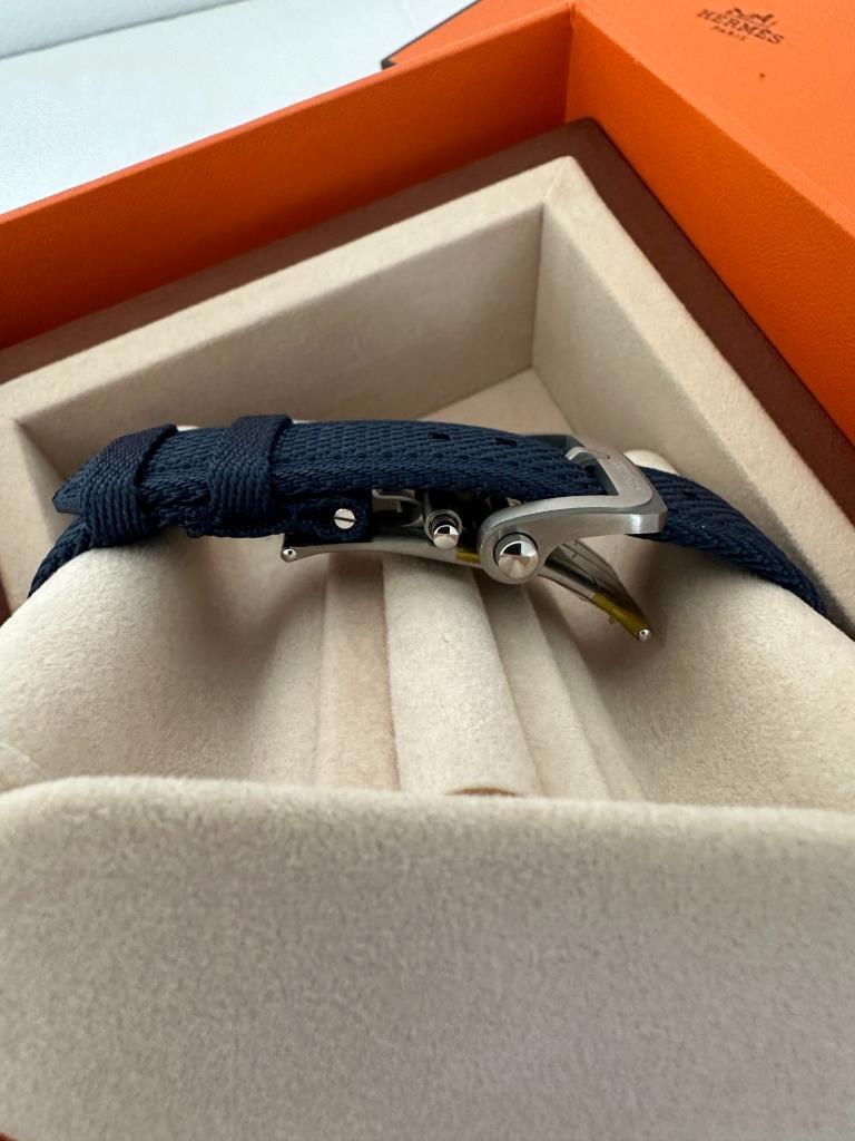 Hermès H08 Watch Titanium 42 mm Black Blue Version New  Neuf à West Chester, PA