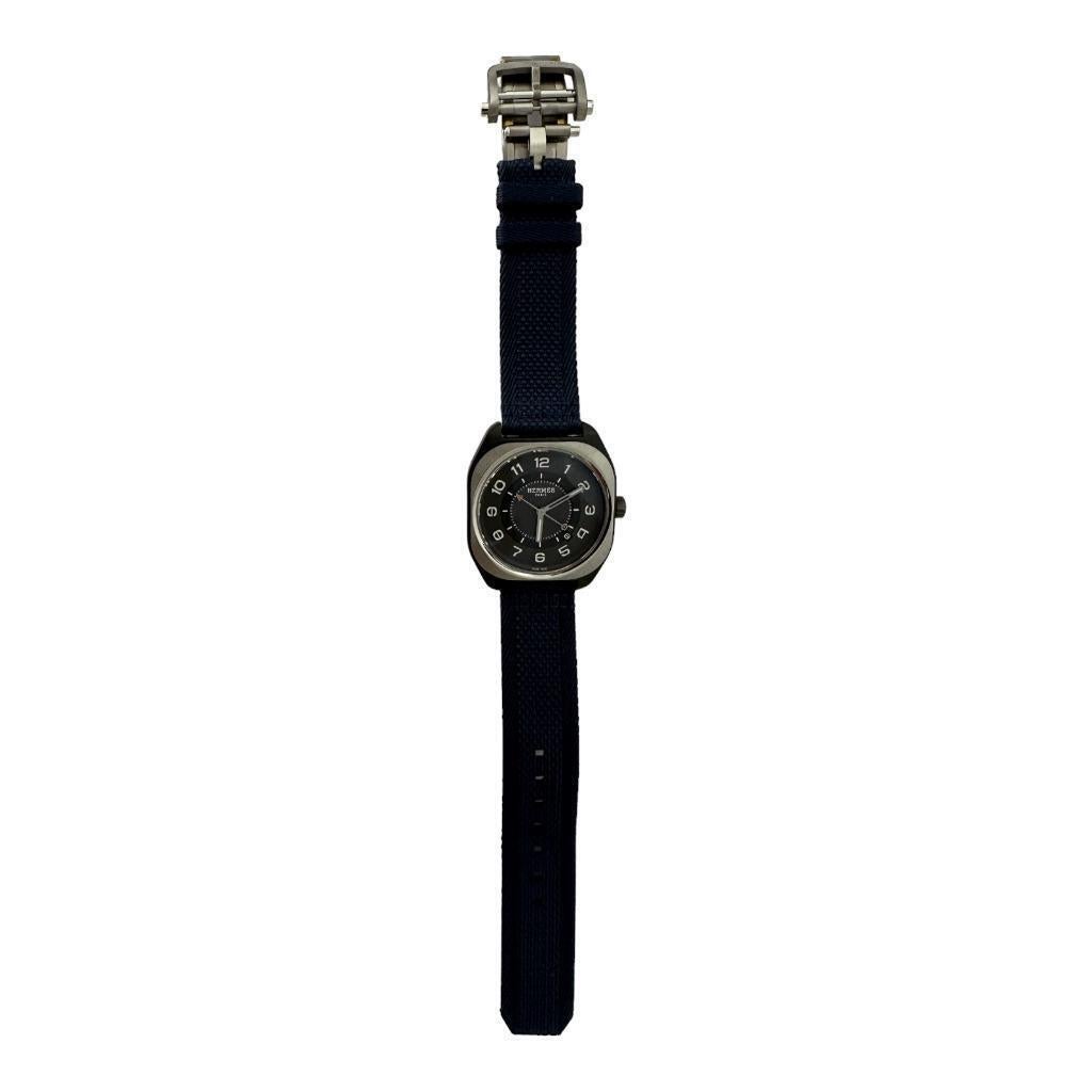  Hermès H08 Watch Titanium 42 mm Black Blue Version New  Unisexe 