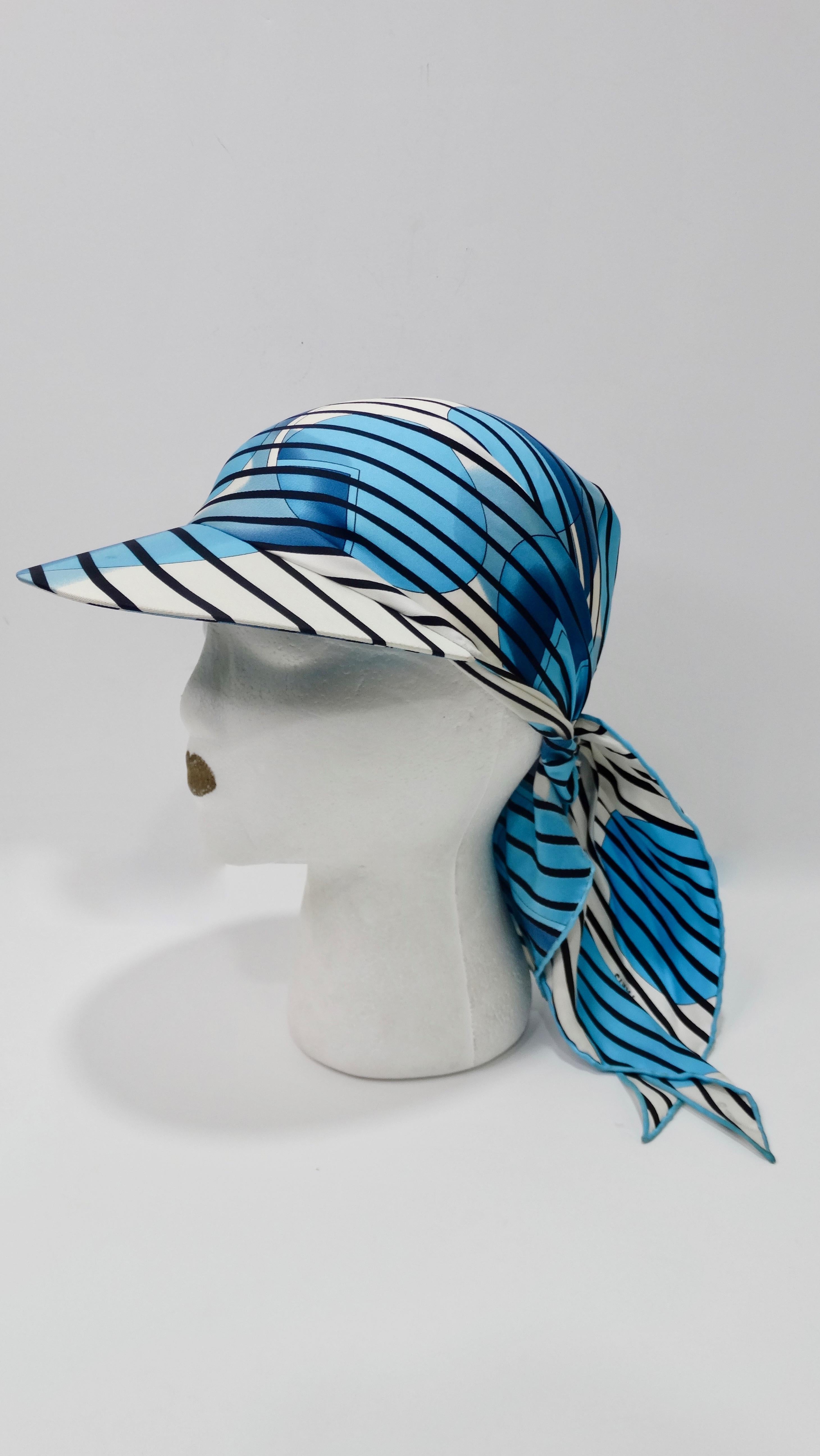 Hermes H20 Blue Pointu Scarf Cap 4