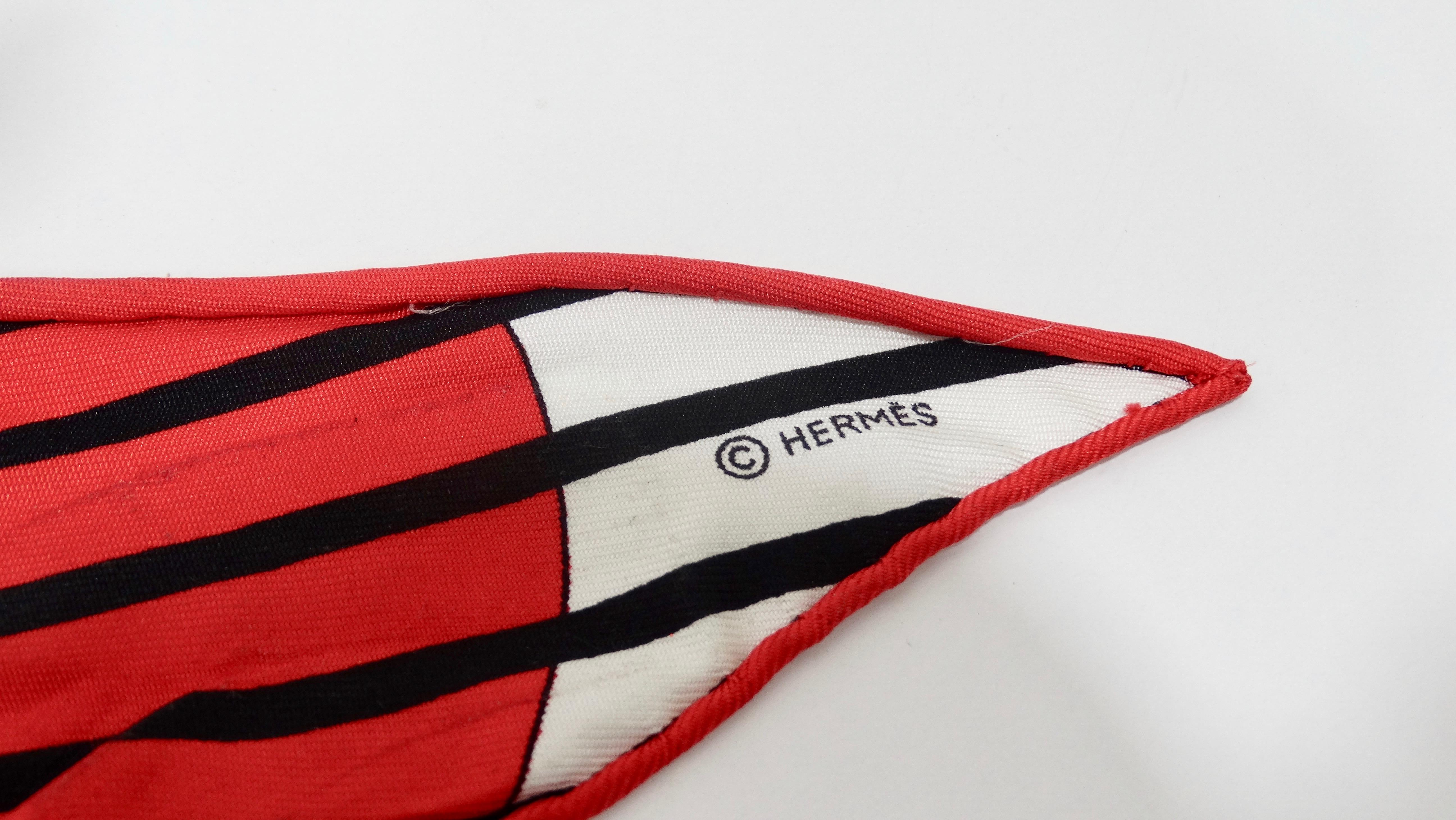 Hermes H20 Red Pointu Scarf Cap In Good Condition In Scottsdale, AZ