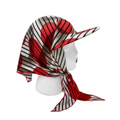 Hermes H20 Red Pointu Scarf Cap