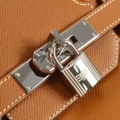 Hermès HAC 32 Epsom Tan Braun Cognac Gold Herren''s Damen''s Top Handle Tote Bag