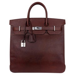 Hermes HAC 40 Birkin Volynka Limited Edition Sac Homme Terre Palladium Hardware