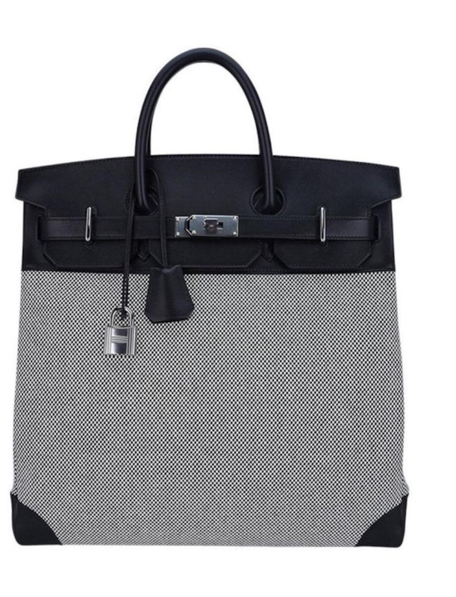 Hermès HAC 40 Toile et cuir à partir de 2023 en vente 6