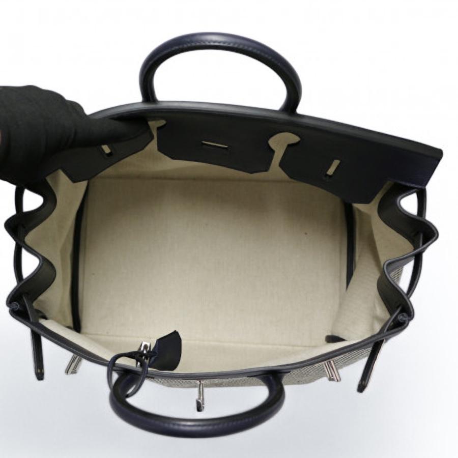 Hermès HAC 40 Toile et cuir à partir de 2023 en vente 3