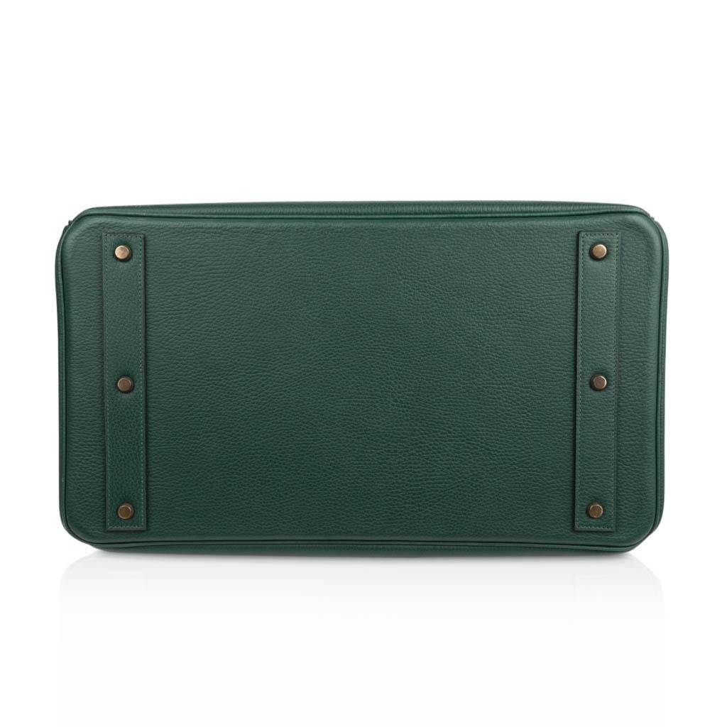 Hermes Hac 45 Vert Clair Brass Hardware Ardennes Leather 2