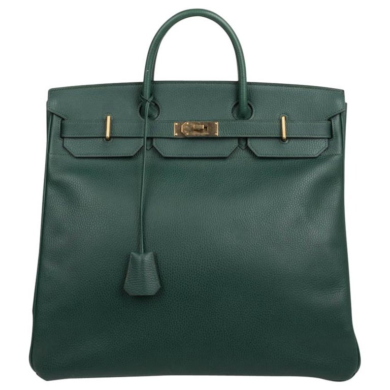 Hermes Hac 45 Vert Clair Brass Hardware Ardennes Leather at 1stDibs ...