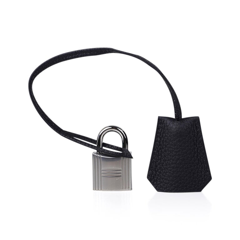 Hermes Hac 50 Bag Black Fjord Leather Brass Hardware Limited Edition –  Mightychic
