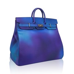 Sac de voyage Hermès HAC 50 Cosmos Ombre Togo Palladium, édition limitée