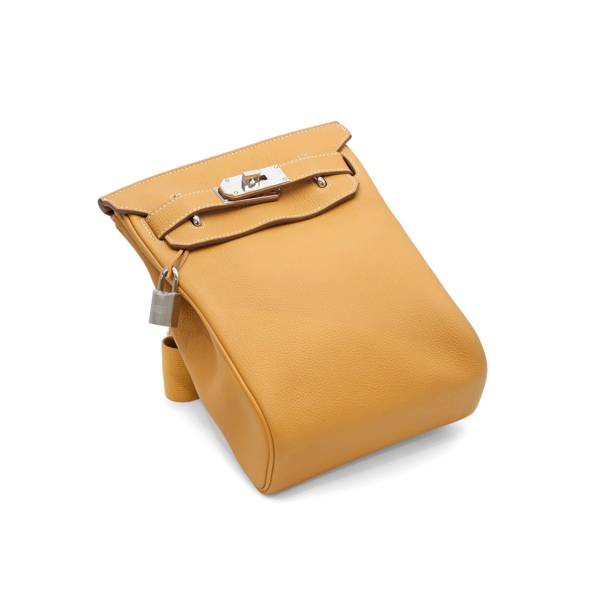 Orange Hermès Hac a Dos PM - Années 20 en vente