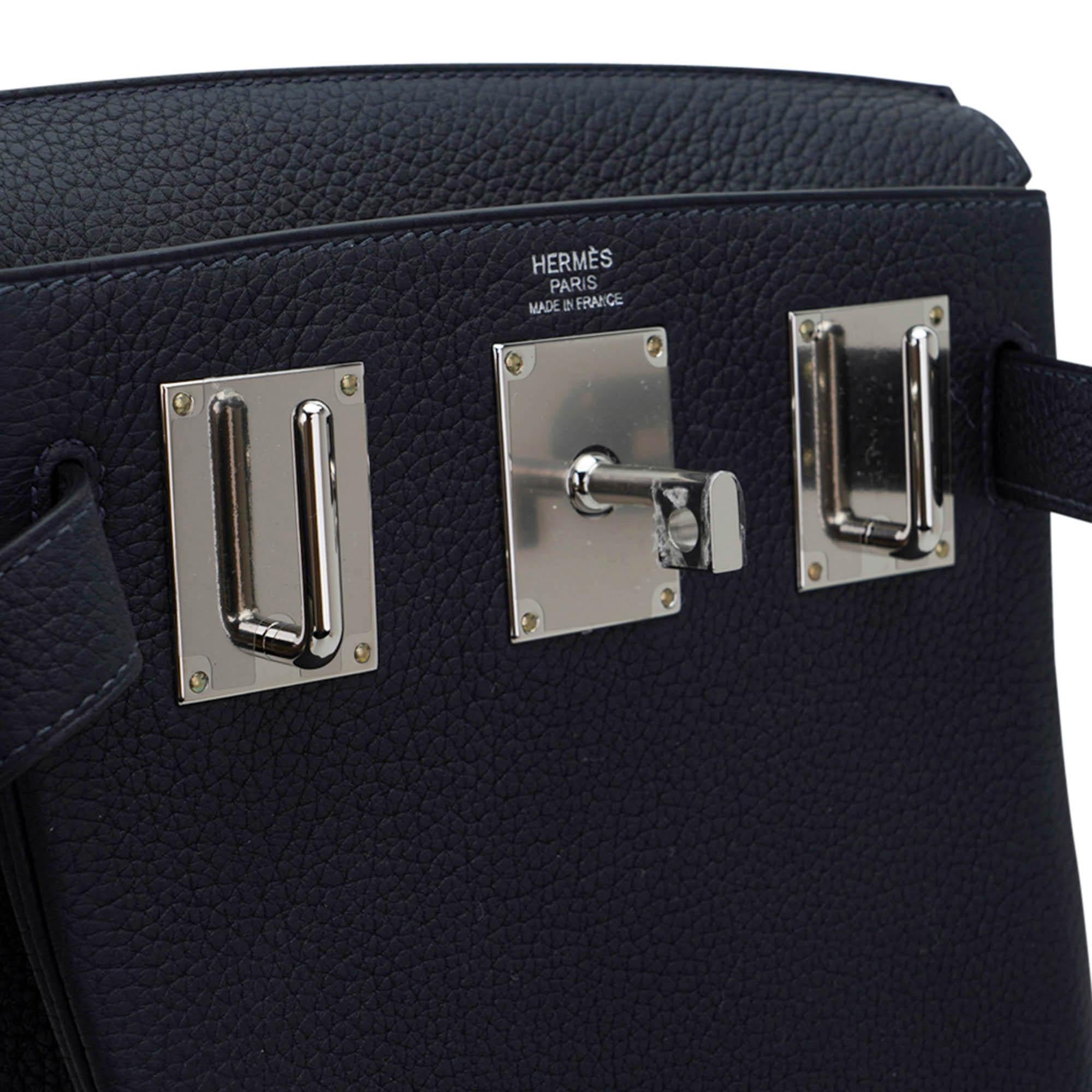 Hermes Hac a Dos PM Sac à dos Caban Tricolor Togo Leather with Palladium Hardware en vente 4