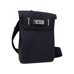 Hermes Hac a Dos PM Backpack Caban Tricolor Togo Leather with Palladium Hardware