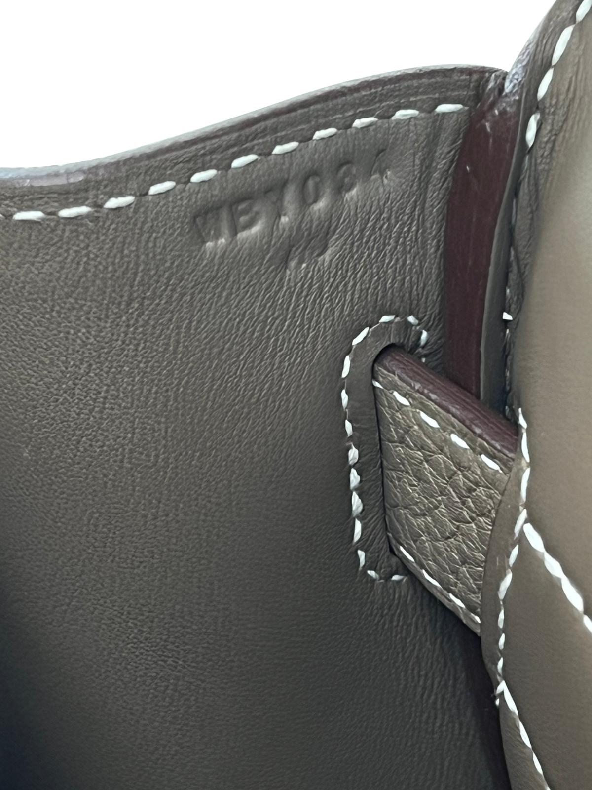 Hermes HAC A Dos PM Sac à dos Etoupe Togo Cuir Palladium Hardware en vente 15