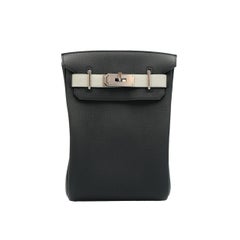 Hermes HAC A Dos PM HSS Black Veau Togo with Palladium Hardware