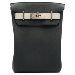 Hermes HAC A Dos PM HSS Noir Veau Togo avec Palladium Hardware