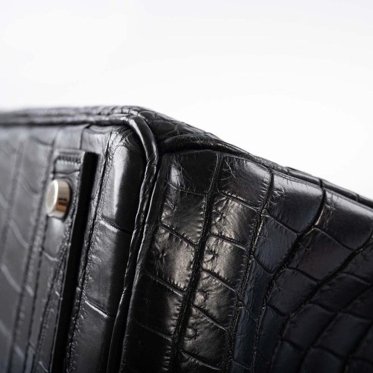 A Grand Travel Companion: Hermes Hac 40 Black Matte Porosus Crocodile  Birkin Bag Palladium Hardware : u/HooooGoods