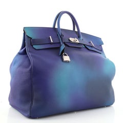 Hermes HAC Birkin Bag Cosmos Togo with Brushed Palladium Hardware 50