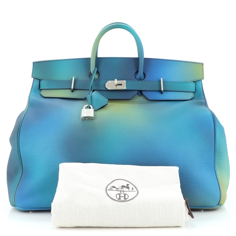 Hermes Limited Edition 35cm Tri-Color Birkin Bag with Palladium, Lot  #56092