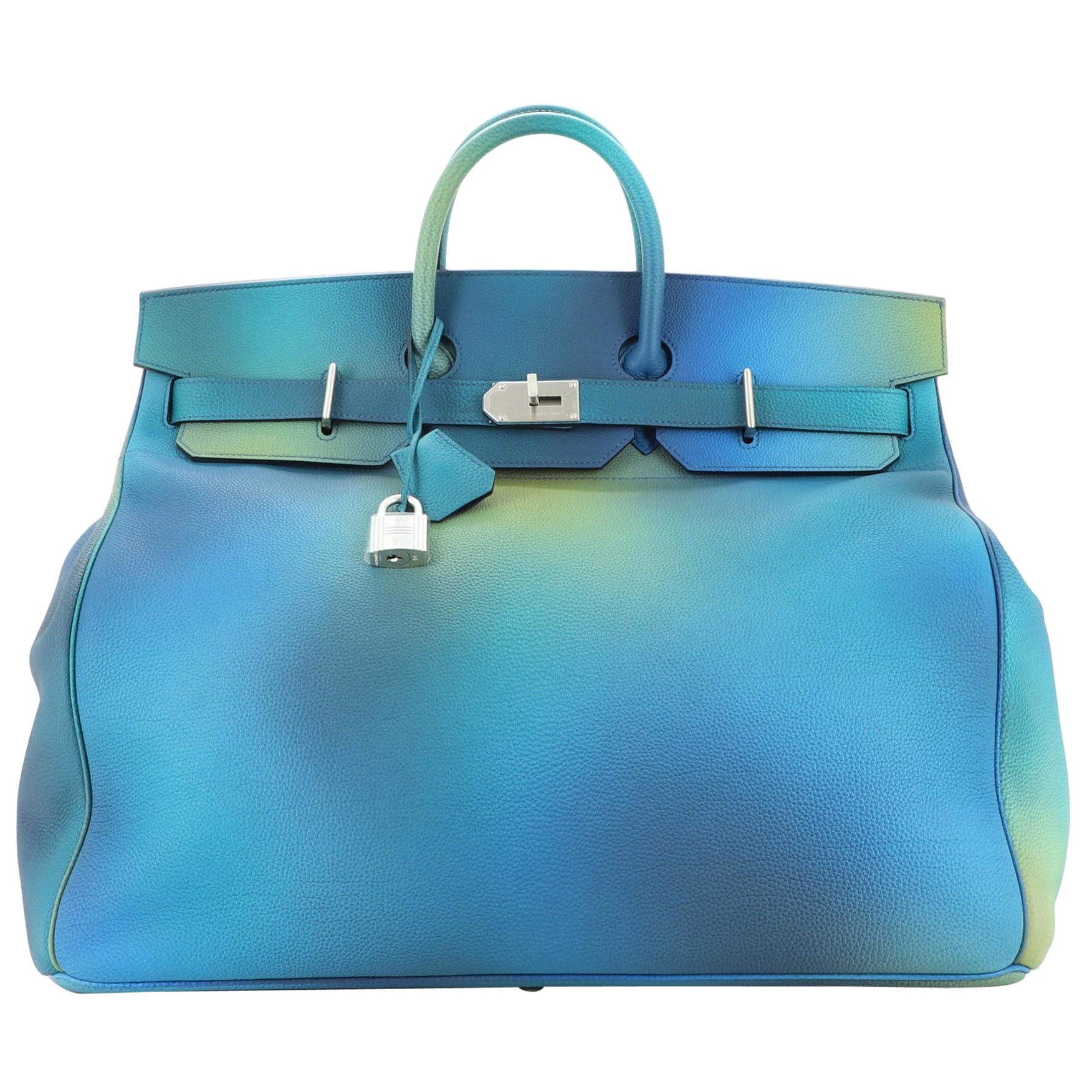 Hermes HAC Birkin Bag Cosmos Togo with Brushed Palladium Hardware 50