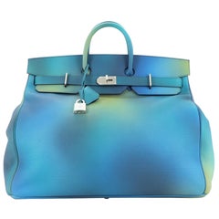 Hermes HAC Birkin Bag Cosmos Togo with Brushed Palladium Hardware 50