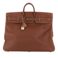 Hermes HAC Birkin Bag Etrusque Fjord with Gold Hardware 55