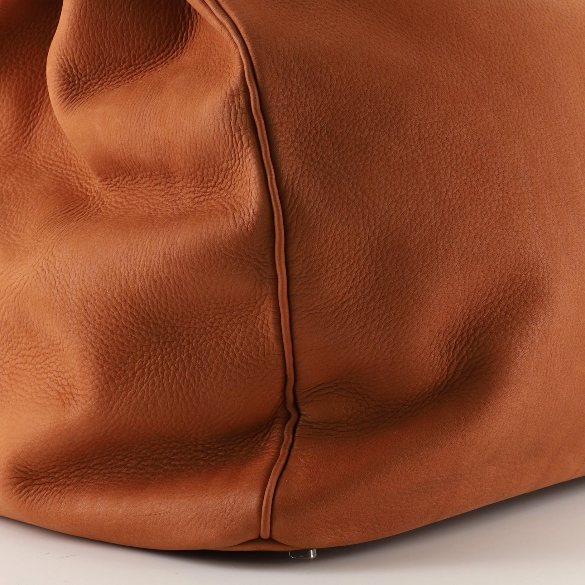 Hermes HAC Birkin Tasche Fauve Taurillon Sattel mit gebürstetem Palladium Hardw 2