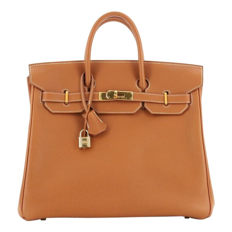 Hermes HAC Birkin Bag Gold Togo with Gold Hardware 32