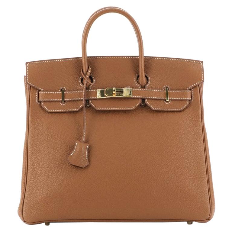Hermes HAC Birkin Bag Gold Togo with Gold Hardware 32