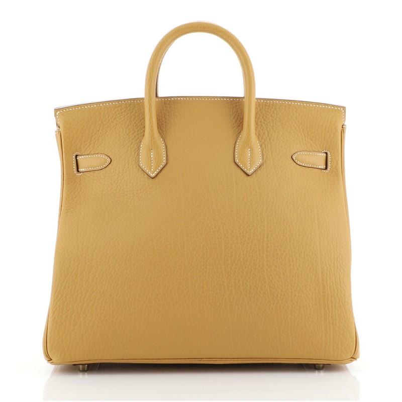 Hermes HAC Birkin Tasche natürlichen Zobel Fjord mit Gold Hardware 32 im Zustand „Gut“ in NY, NY
