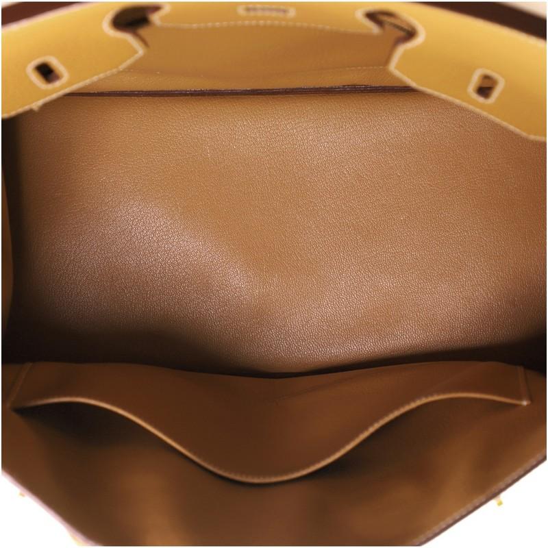 Hermes HAC Birkin Tasche natürlichen Zobel Fjord mit Gold Hardware 32 1